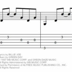 Wake Me Up When September Ends intro guitar tab example