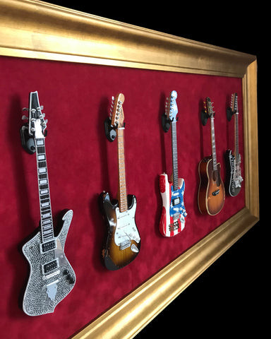Miniature Guitar Display Cases and Stands