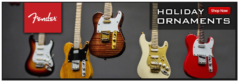 Fender Miniature Guitar Christmas Ornaments
