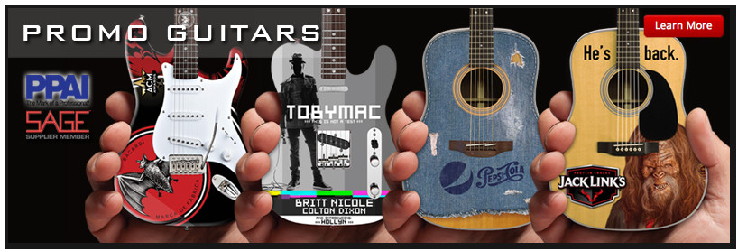 Promotional Miniature Guitar Products and Keychains