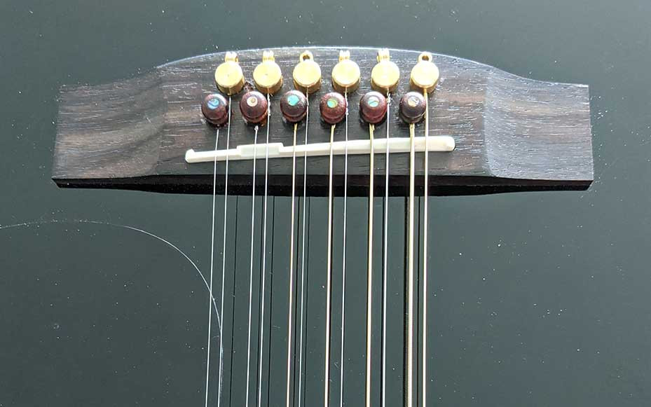 Close-up of Bridge Doctor bridge pins