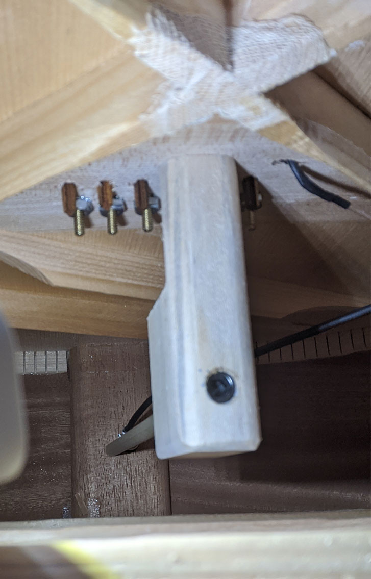 Bridge Doctor installed on a guitar