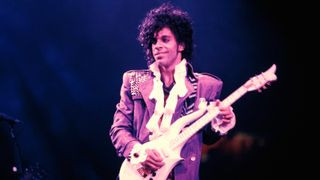 Prince performing at Rock and Roll Hall of Fame