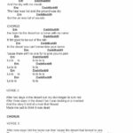 Horse With No Name by America cheat sheet chords and lyrics
