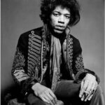 Jimi Hendrix playing guitar