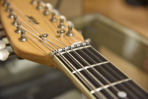 A steel nut on a Vintage Vox 12 String