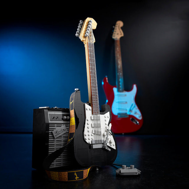 LEGO Fender Stratocaster Back Detail