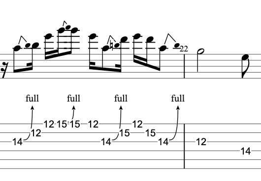 Soloing TAB Example 3