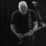 David Gilmour captivating the audience in Buenos Aires with his masterful guitar performance.
