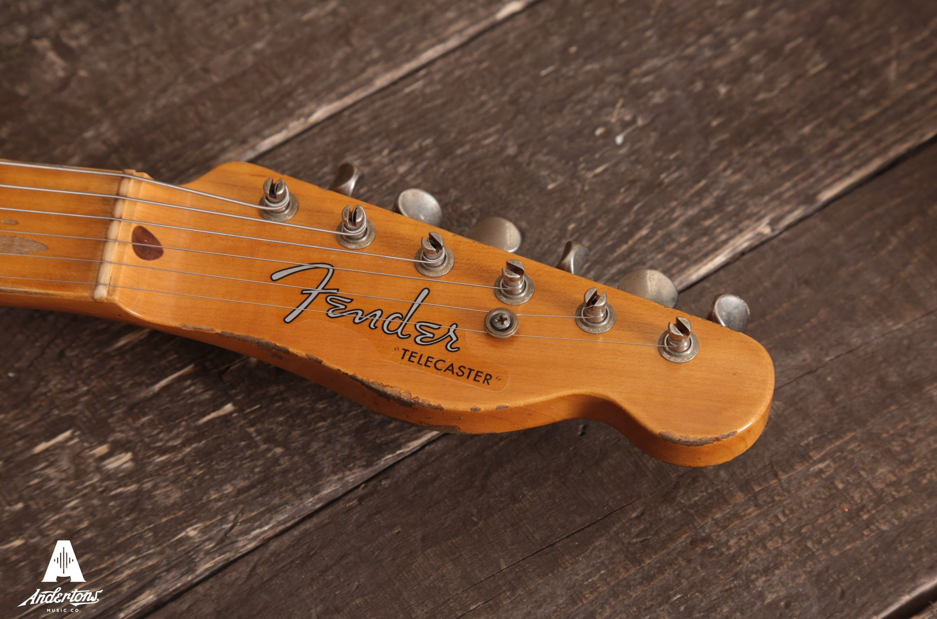 relic guitar headstock