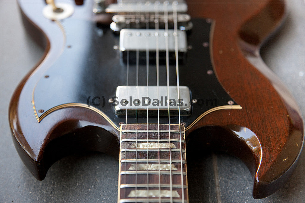 Comparison of SG guitar body cutaways