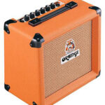 Orange Crush 10 watt guitar amplifier ready for modification to connect to an external speaker cabinet.