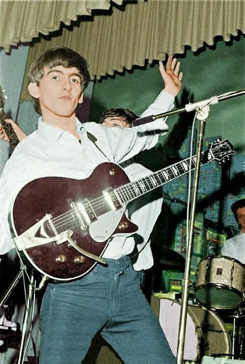 Close-up of George Harrison's 1957 Gretsch Duo Jet