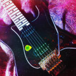 Charvel guitar displayed in a store, representing difficult guitar solos