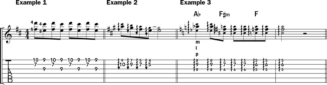 Chet Atkins guitar lesson example 1 music notation