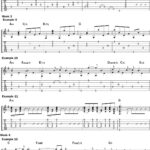 Guitar music notation and tablature for Cathy Fink