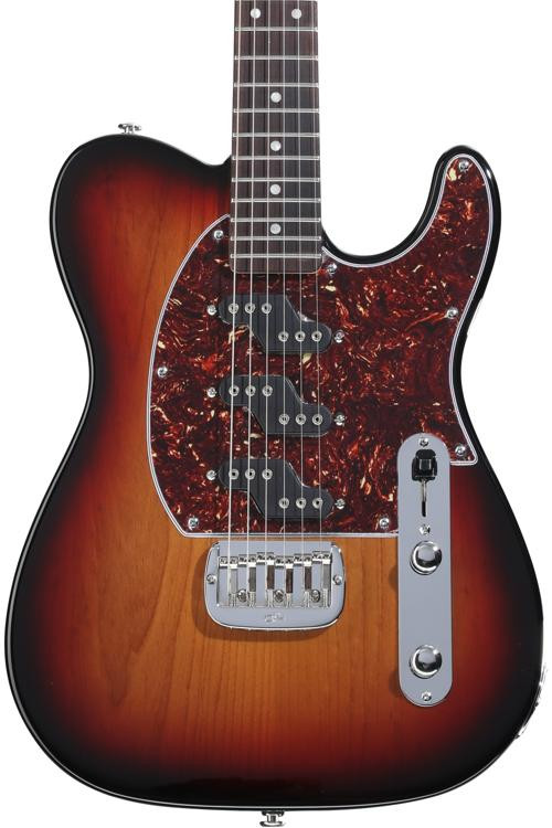 G&amp;L Fullerton Deluxe ASAT Z3 Electric Guitar 3-tone Sunburst. 3-tone Sunburst finish on a G&amp;L ASAT Z3, featuring three pickups for enhanced tonal versatility and a unique look. A flexible and stylish G&amp;L guitar.