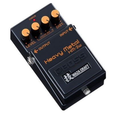 The BOSS HM-2W Waza Craft Heavy Metal Distortion pedal, a modern take on a shoegaze classic.