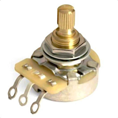CTS 500K Linear Taper Pro Guitar Pot with short shaft for consistent control