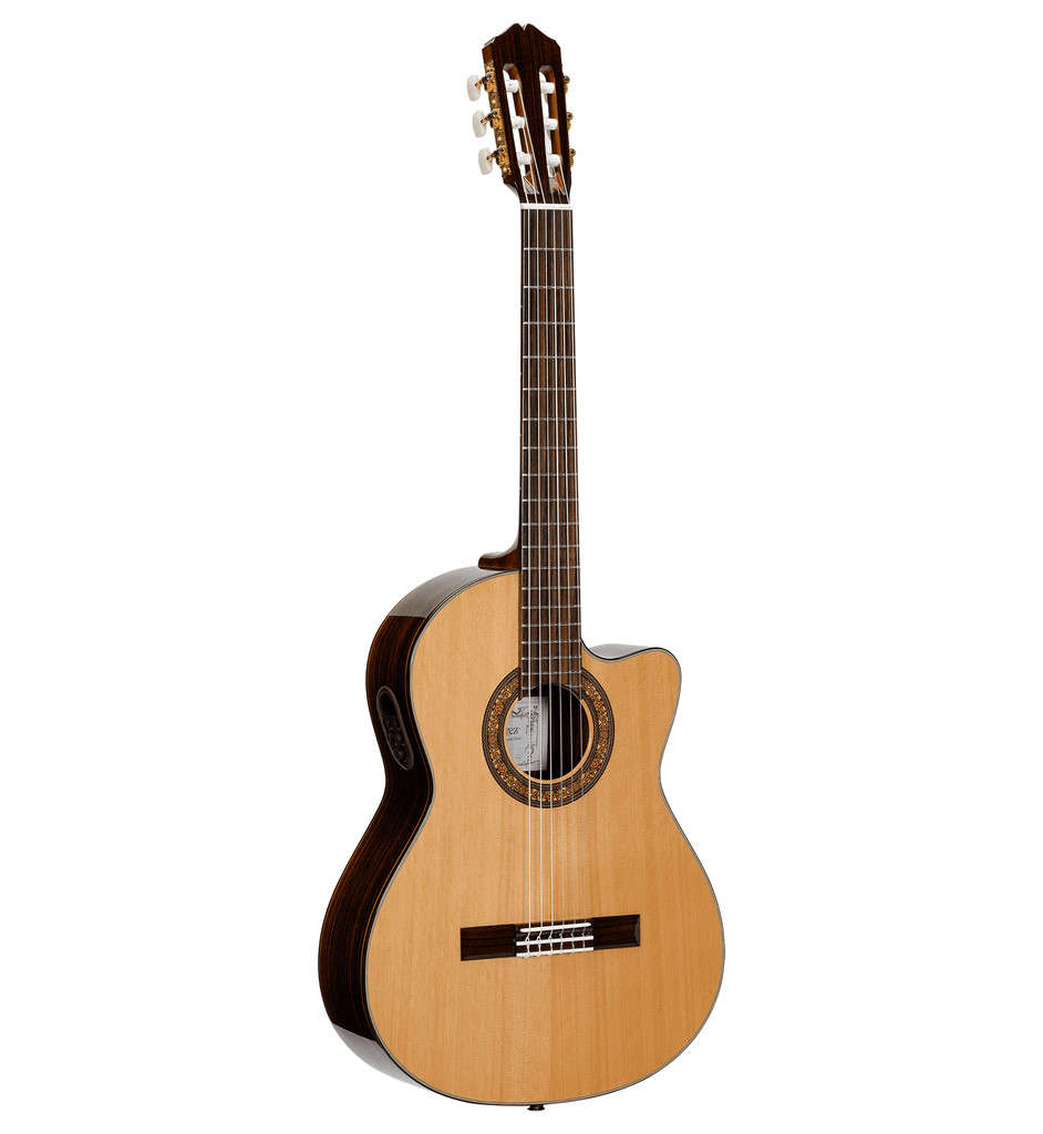 Alvarez CY75ce Yairi Standard Series Classical Electric guitar, highlighting the Yairi craftsmanship in a classical model.