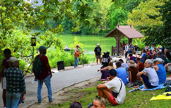 Another view of the audience at &quot;The Hill&quot;, capturing the engaged atmosphere