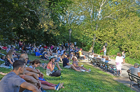 A past crowd shot from a performance, indicative of long-term audience engagement