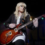 Orianthi Panagaris, Michael Jackson's chosen guitarist for the 'This Is It' concerts, performing with a guitar