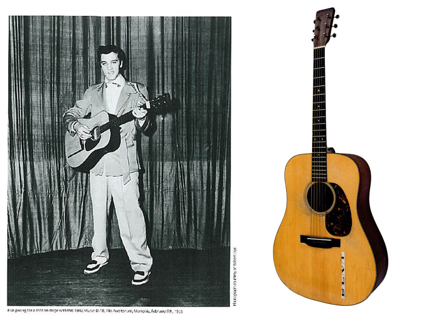 Elvis Presley's Martin D-18 guitar