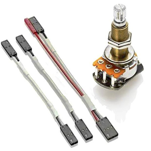 EMG 25K Long Shaft Tone Control for Active Pickups with quick connectors