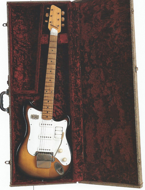 George Harrison's Resonet Futurama in its original case