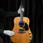 Darren Julien, CEO of Julien's Auctions, at the Music Icons event where Kurt Cobain's acoustic guitar was auctioned.