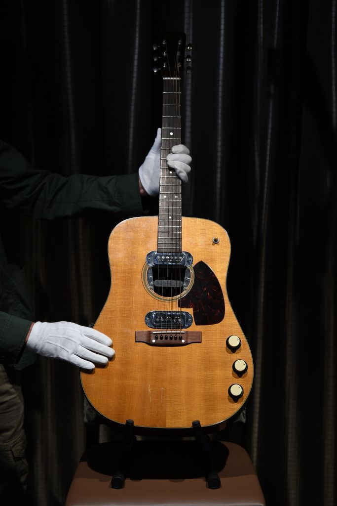 Darren Julien, CEO of Julien's Auctions, at the Music Icons event where Kurt Cobain's acoustic guitar was auctioned.