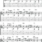 Greensleeves Guitar TAB with Chords
