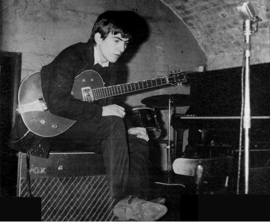 Gretsch Jet Firebird guitar, similar to the one George Harrison borrowed