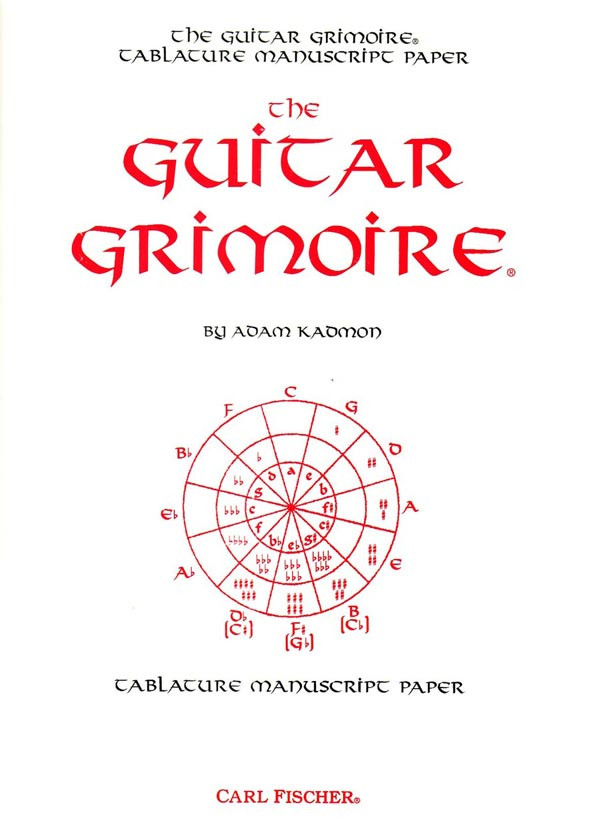 The Guitar Grimoire Tablature Manuscript Paper Book Cover GTA10