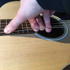Stretching new guitar strings