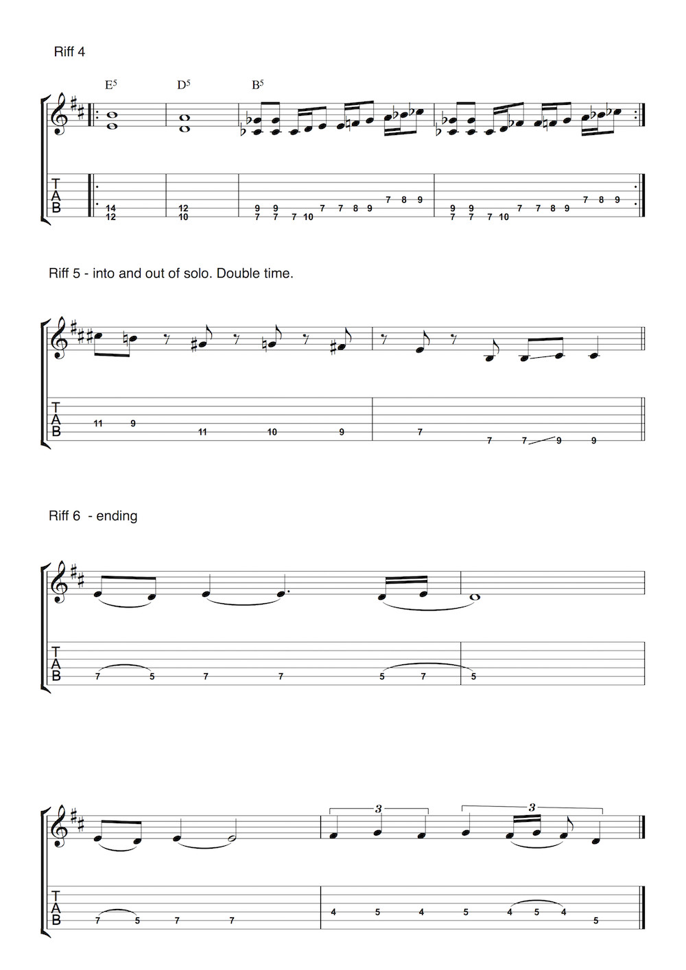 Iron Man Guitar Tab Page 2: Continue learning the verse and chorus sections with this detailed guitar notation for Black Sabbath's classic.