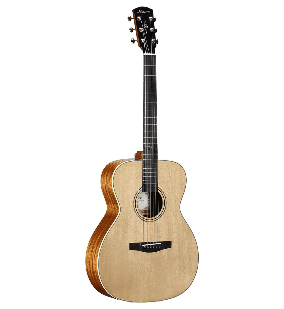 Alvarez LF60e Laureate Folk/OM acoustic-electric guitar, laureate folk/OM model.
