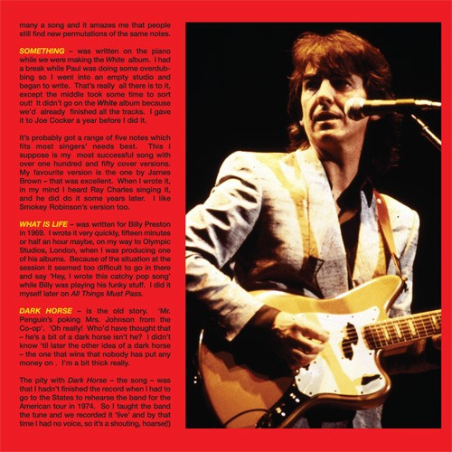 George Harrison playing a Fender Electric XII twelve-string guitar in Japan in 1991
