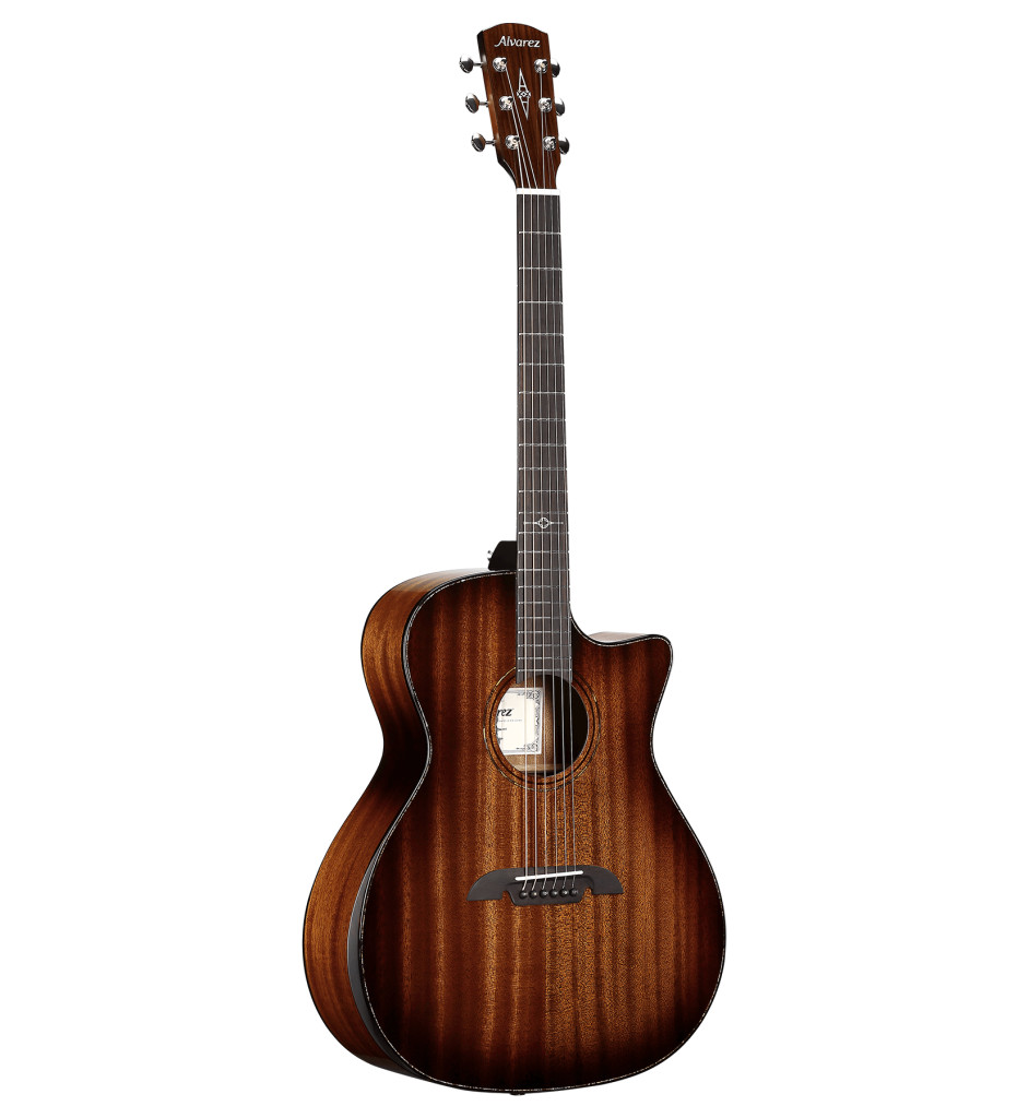 Alvarez MG66ce Custom Masterworks Grand Auditorium acoustic-electric guitar with cutaway, armrest and back bevel, masterworks custom grand auditorium with advanced features.
