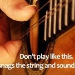 Classical guitar bad technique