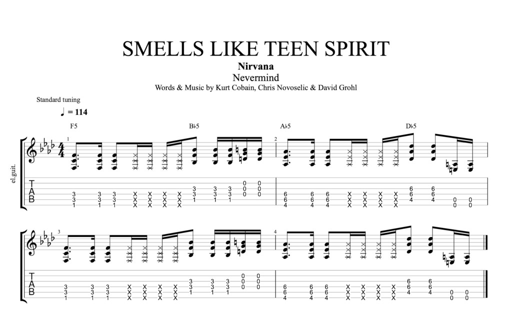 Nirvana 1991 Nevermind Smells_Like_Teen_Spirit Extract
