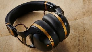 Vox guitar amp headphones on a textured surface