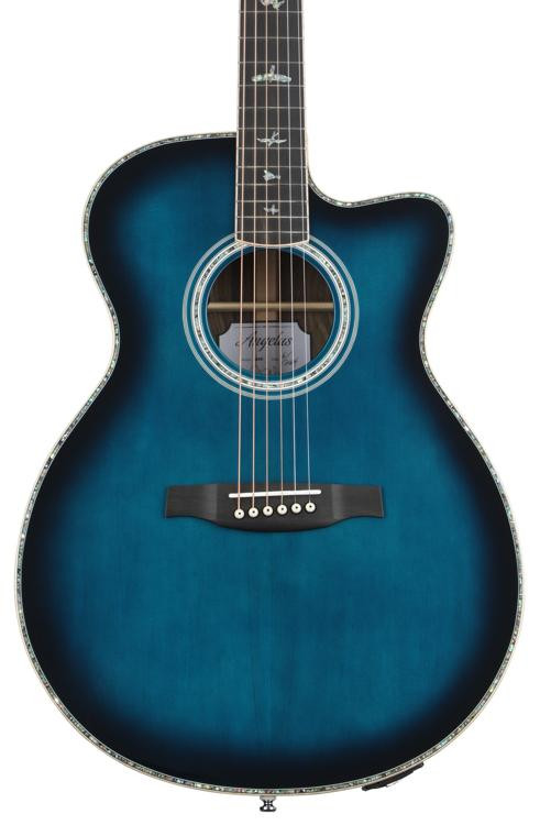 prs acoustic guitar body wood grain