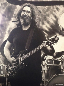 Jerry Garcia on stage with the Tiger guitar