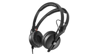 Sennheiser HD25 studio headphones known for their durability and portability