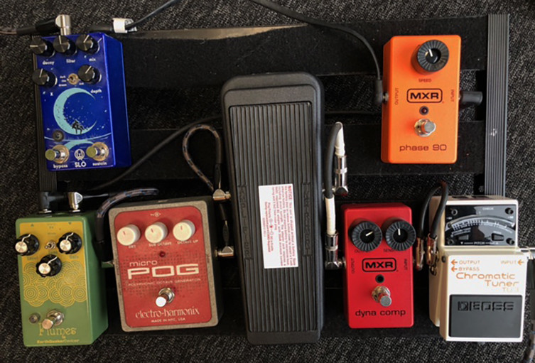 Guitar pedal board