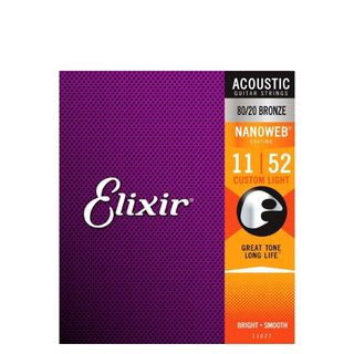 Elixir Nanoweb 80/20 Bronze acoustic guitar strings