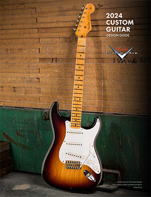 The cover of the 2024 Fender Custom Shop Design Guide