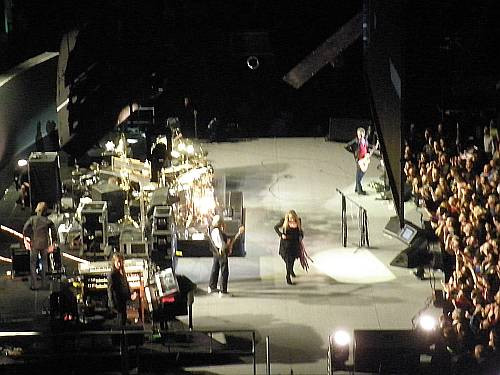 Fleetwood Mac performing live at Wembley Arena in London